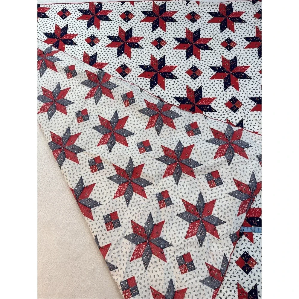 Patriotic‎ Red White Blue Star Tablecloth Thin Cotton Square 40x40